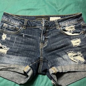 Denim shorts